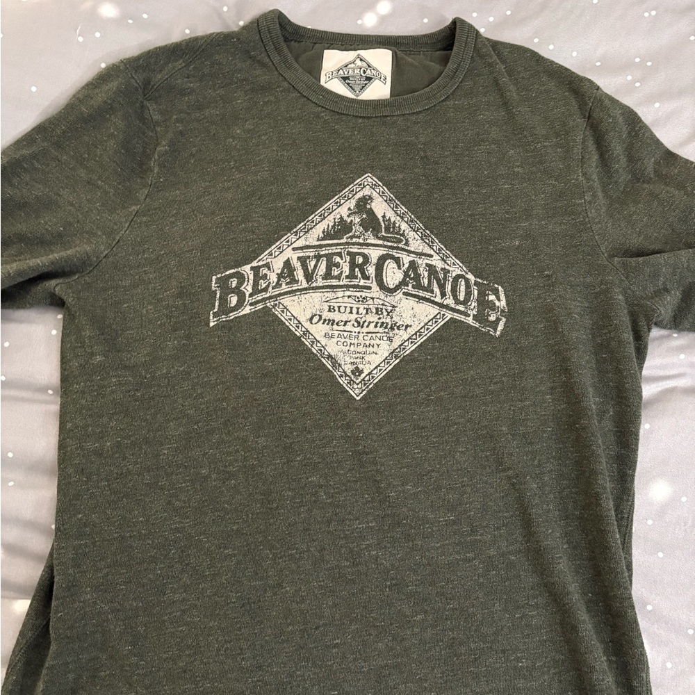 Beaver Canoe Women's Green Crew Neck Sweater - Picture 1 of 4